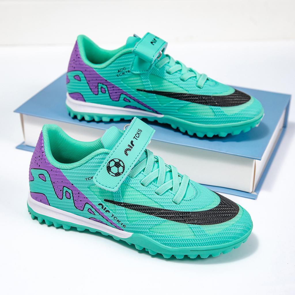 New Velcro Soccer Shoes for Boys Teenagers Students Broken Nails Lawn Training Ground Soccer Shoes