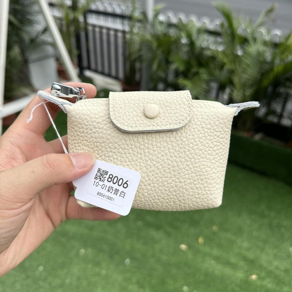 Women's Genuine Leather Coin Purse - Exquisite Portable Cowhide Clutch with Zipper
