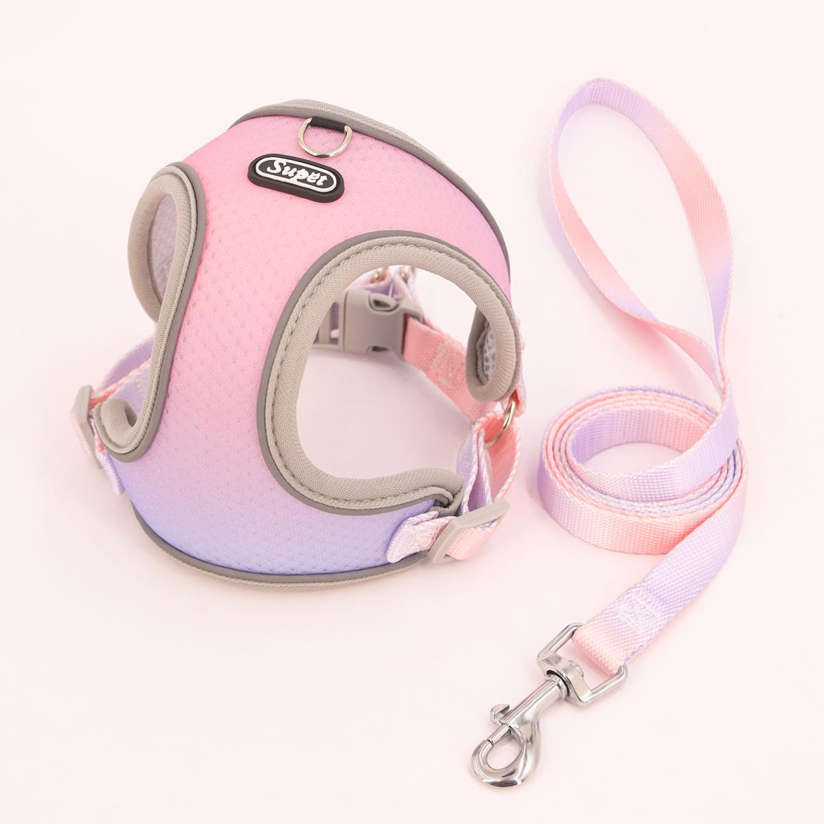 Supet Pet Step-in Dog Harness, Adjustable Reflective Soft Dog Harness, Breathable Dog Vest Harness for Cats Puppy XL