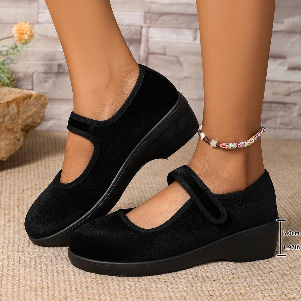 Satin Mid Heel Pumps Round Toe Shallow Women's Shoes 2025 Autumn Solid Color Concise Casual Shoes Comfortable Loafers Size 36-43