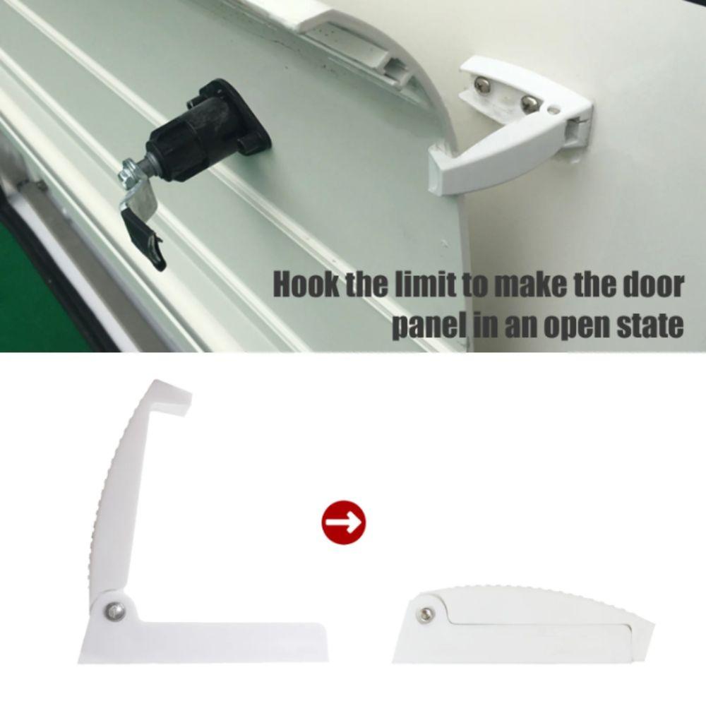 Plastic RV Door Catch White Compartment Lock Clips Baggage Door Clip  Camper Trailer
