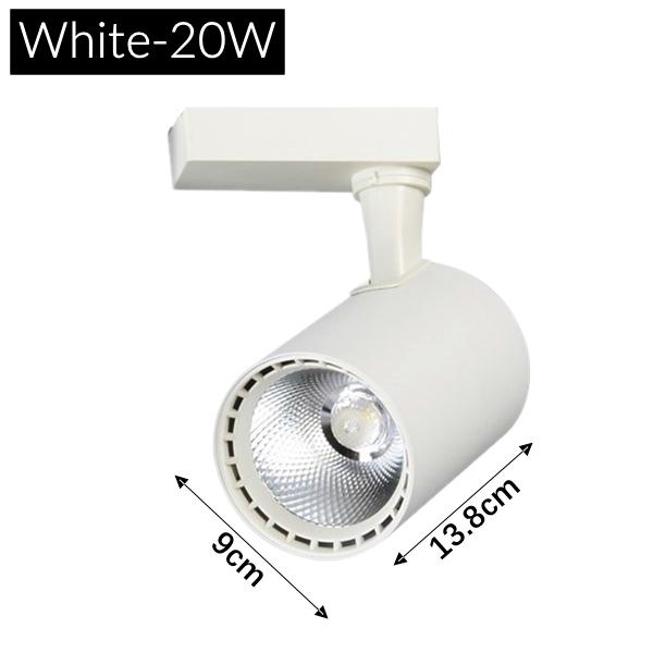 RGB LED Ceiling Track Light 12W/15W/20W Colorful COB Phase Wall Rail Spotlight Stage KTV Cloth Shop Track Lighting System AC220V