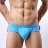 Men's Sexy Mesh Modal Triangle Underwear Fashion Breathable Briefs Underpants