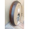 Used SEIKO Wall Clock Quartz Wooden Frame Oval Luminous