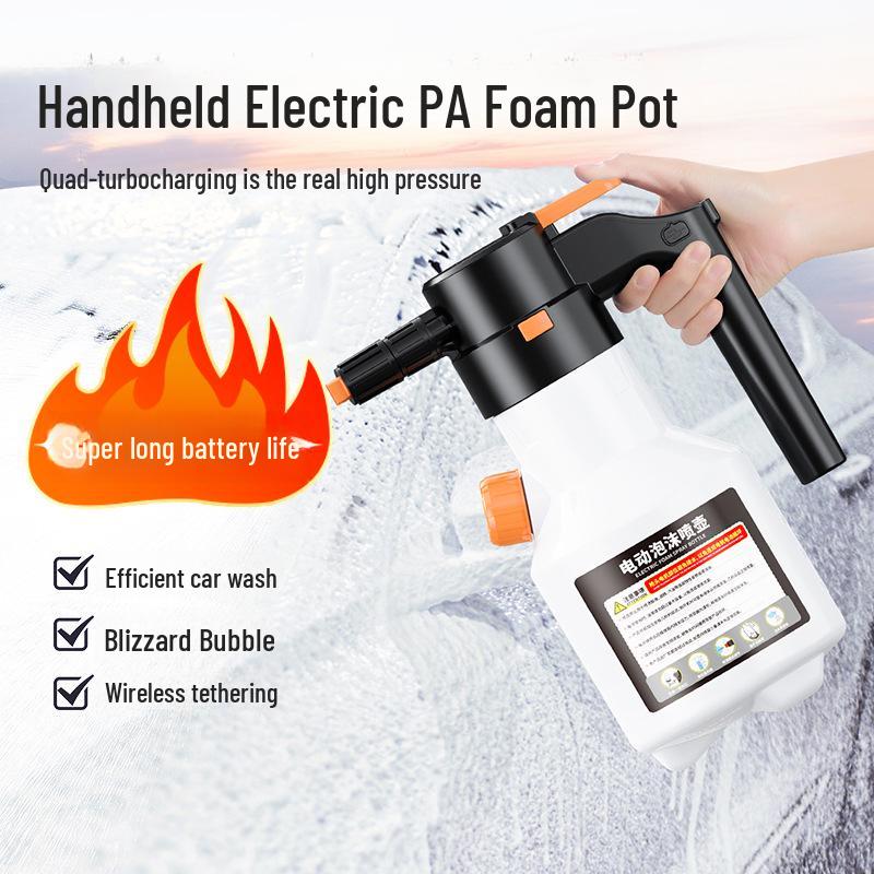 

Rechargeable Pressurized Electric Foam Spray Pot for Car Washing