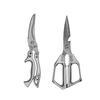 Strong Stainless Steel Kitchen Shears: Durable, Multi-functional, Sharp, for Chicken Bones, Vegetables, and Barbecue.