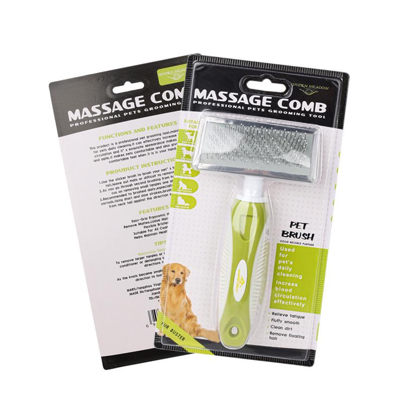 

Гребень из нержавеющей стали для ухода за собаками и кошками - Инструмент для удаления узелков и шерсти 91602