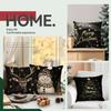 Christmas Decorations Pillowcase Printed Polyester 45X45Cm Throw Pillowcover Decorative Sofa Cushion Pillowslip Home Decor