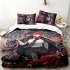Chainsaw Man 3pc Set Perfect for Bedroom Use Comfortable Bedding Set Includes a Duvet Cover and Two Pillowcases Ideal Birthday or Christmas Gift