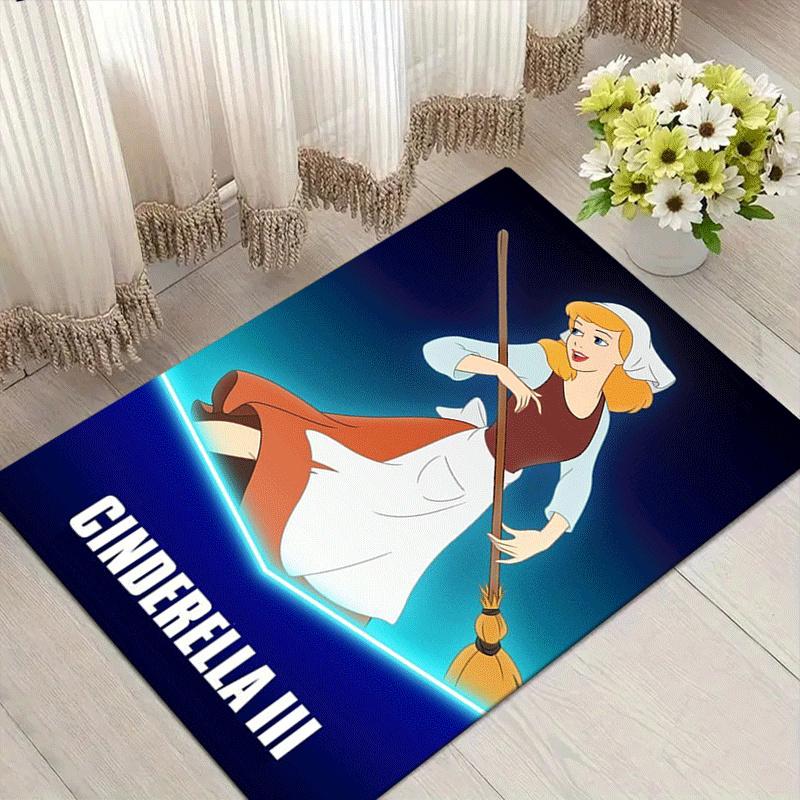 

1pc Princess Pattern Area Rug Soft Flannel Floor Mat for Living Room,Office,Bedroom and Carpet,Sofa Coffee Table Floor Mat 60cm by 90cm