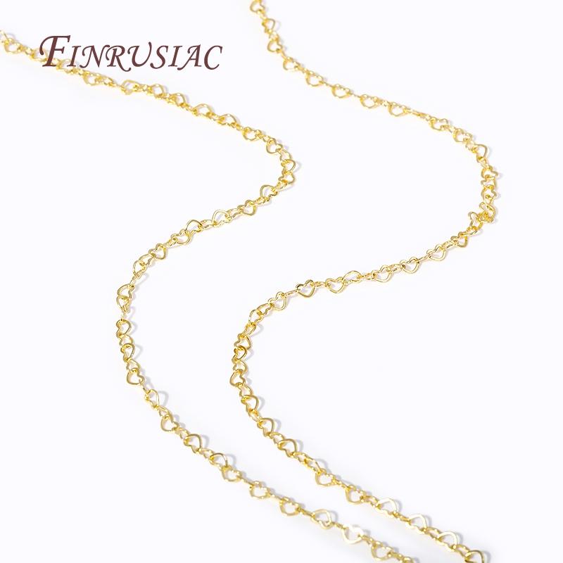 Chain For Needlework 18K Gold Plated Polishing Necklace Chain Accessories,DIY Jewelry Making Supplies Bulk Metal Chains
