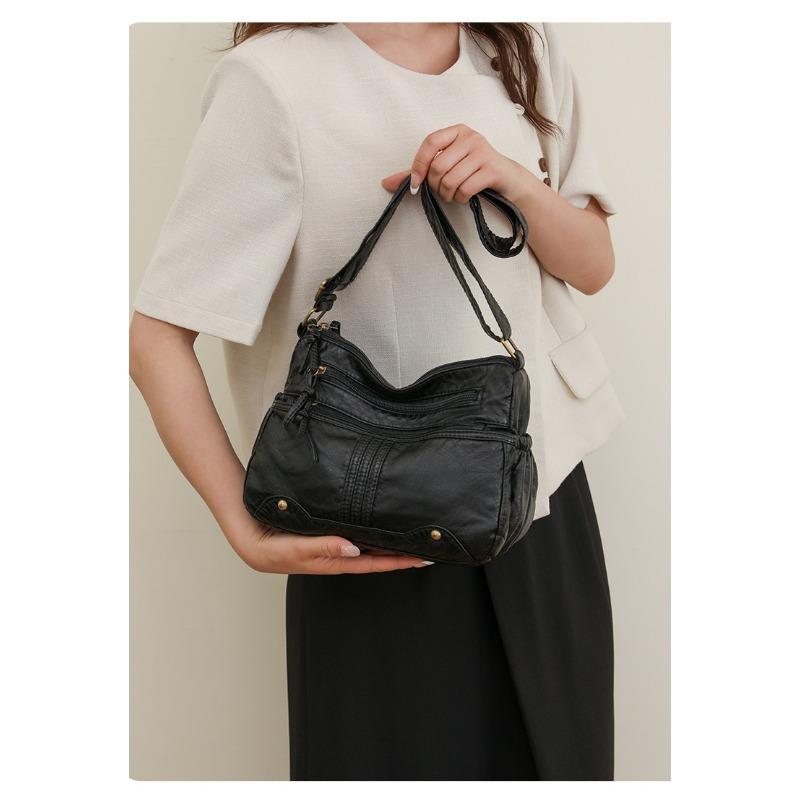 Hochwertige Damen-Einkaufstasche, Umhängetasche für Damen, 2023 neue, schlichte Damentasche mit mehreren Fächern, Handtaschen