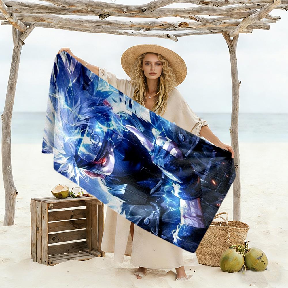 Naruto Beach Towel High Absorbency & Quick-Dry Comfortable Lightweight