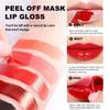 Peel-Off Tattoo Mask Lip Gloss Lip Liner Waterproof Long Lasting Matte Lip Tint Red Brown Contour Tear-off Lips Stain Cosmetic