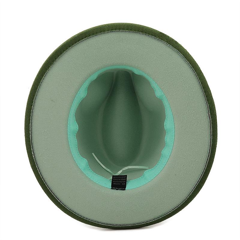 Winter Autumn Imitation metal chain Woolen Women Men Ladies Fedoras Top Hat Jazz Caps European American Round Caps Bowler Hats