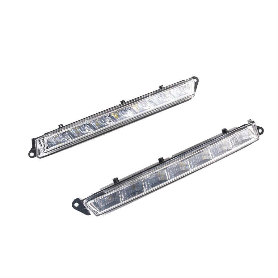 Pair RH+ LH LED Daytime Running Light Fog Lamp For Mercedes X164 X166 Gl-class