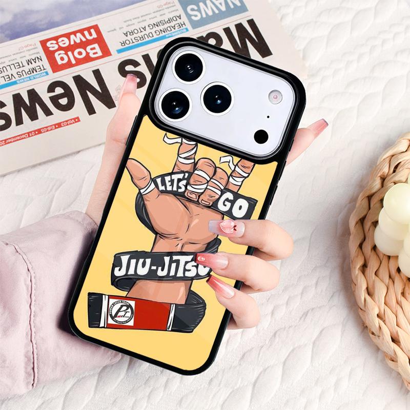 Coque de téléphone souple Judo Jiu Jitsu BJJ Pour IPhone 17 16e 15 14 13 12 11 Pro Max Air Mini Housse de protection souple