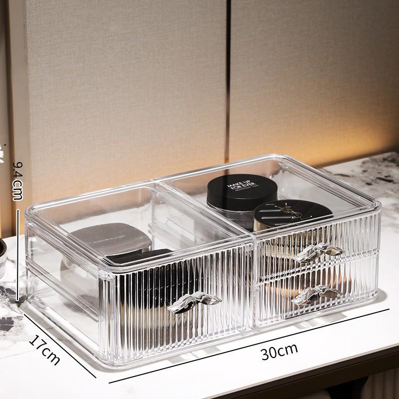 

Организатор косметики знаменитостей: Пылезащитная откидная полка для хранения косметики, аксессуаров для бороды, средств по уходу за кожей и парфюмерии