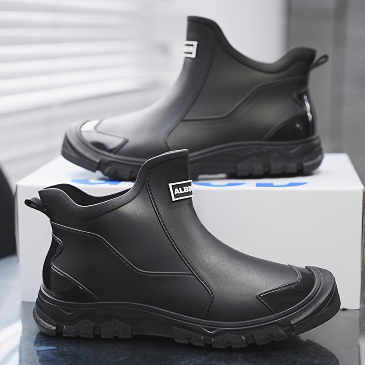 

All Season High-quality Anti Slip Boots - Anti Slip PVC Outsole Unisex Work Shoes, Suitable for Construction, Gardening, Hiking, Beach - Easy To Wear 39 чорний