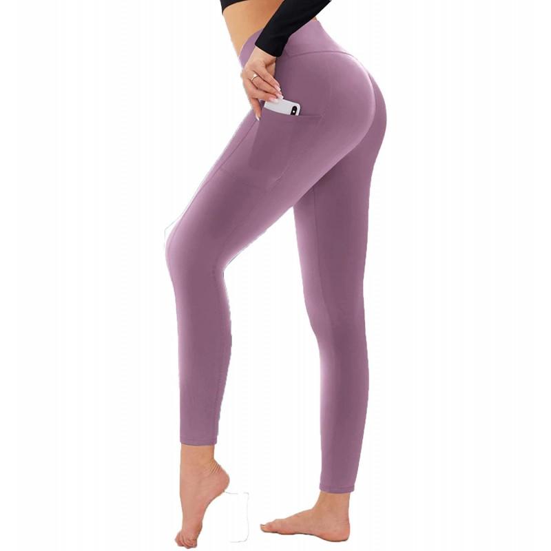High-Waisted Yoga Leggings Women Soft Stretch Slimming Tummy Control 9/10 Length Comfortable Fit