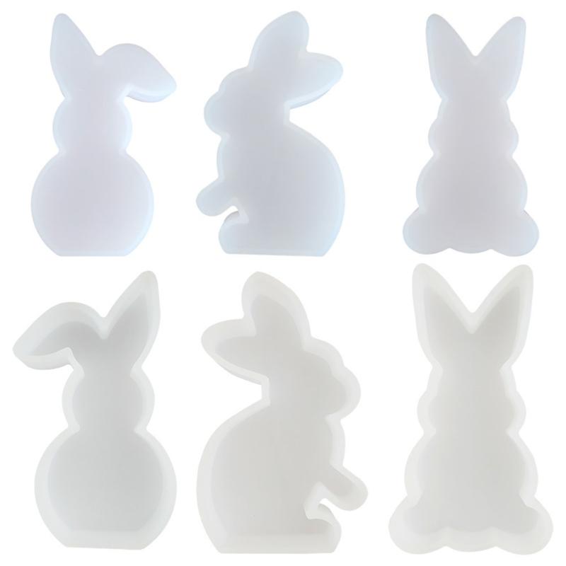 Kreative Silikon-Kerzenform DIY-Aromatherapie-Formen Hasenform Silikon-Wachsform Geeignet für die Herstellung von Duftprodukten