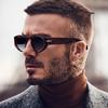 New Fashion Round Frame Wide Leg Sun Sunscreen Gentlemen's Sunscreen Driving Stylish Sunglasses Fashion Sunglasses
