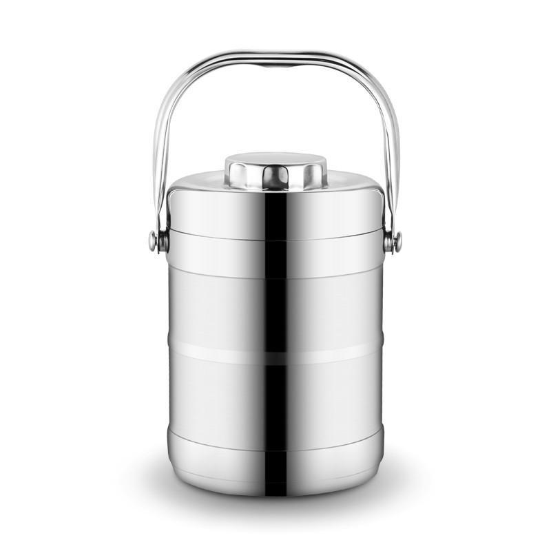 Изолированный термос большой емкости, ланч-бокс из нержавеющей стали, термоконтейнер для еды, контейнер для еды для взрослых, пикник, бенто, портативный ланч-бокс 1.4L