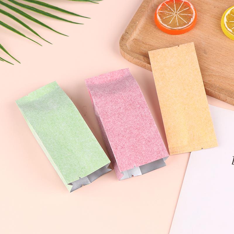 50 ks Open Top Hedvábí Hliníková fólie Boční klínky Sáček Tepelné těsnění Kávová zrna Čaj Koření Cereálie Ořechy Hedvábný papír Sáčky