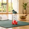 Wide Mouth Hydration Flask Tritan Plastic Water Bottle with Leak Proof Lid 600ml Capacity Fast Cup Lid Drinking Spout Sports for Fitness