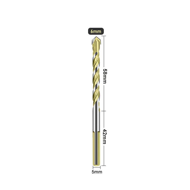 1PCS Power Tool Diamond Drill Hammer Concrete Tile Metal Round Handle Wall Hole Saw Bit Triangular-overlord Multifunction Bits Perforator Ceramic