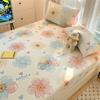 New Cotton Fitted Sheet Single Piece Printed Design Home Bedroom Fitted Sheet All-inclusive Anti-slip Bed Sheet
