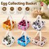 Padded Dividers Egg Basket Foldable Egg Gathering Basket Durable Egg Bags Kitchen Transport