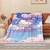 1pc Hello Kitty Heart Balloon Cloud Blanket - Seasonal Home Decor, Cozy and Machine Washable, Great for All Ages, Perfect Gift for All Famil