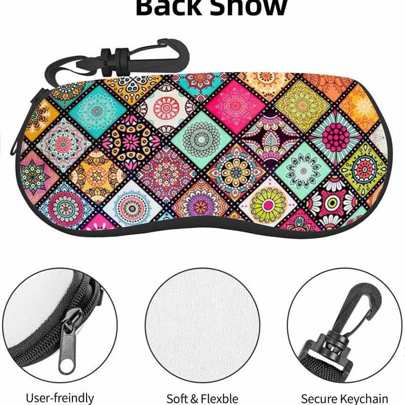 Zipper Glasses Wallet Zipper Myopia Eyeglasses Case Diving Material Eyewear Box High Quality For Sunglasses Daily Use Outdoor