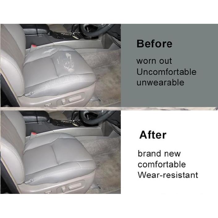 GXARTS Medium Gray Driver Side Bottom Replacement Leather Seat Cover #LB12 or FA12 Compatible with Toyota 4Runner Limited 2003 2004 2005 2006 2007