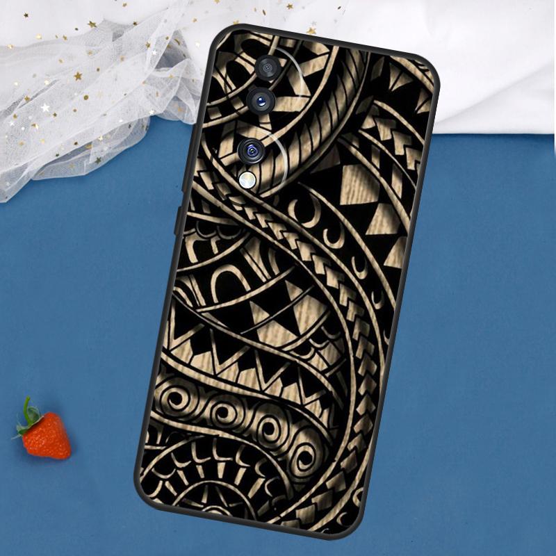 Maori Samoan Polynesian Tribal Case For Honor Magic 8 5 6 7 Pro 200 400 50 70 90 Lite Win RT X8c X8b X9a X9b X9c X9d Cover