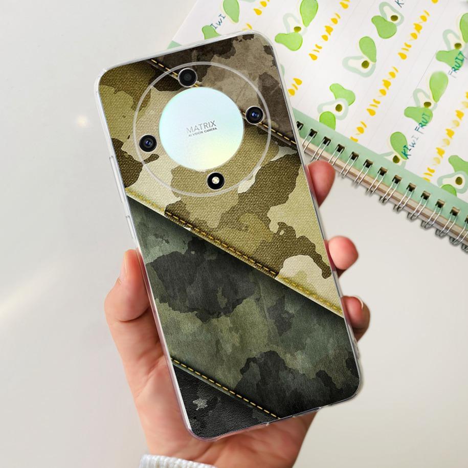For Honor X9b 5G Case 2023 Fashion Flower Clear Silicone Soft Back Cover For Honor X9a RMO-NX1 Funda HonorX9 X 9 X 9B X 9A Coque