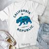 Trendy Californië Republiek Tropische Beer Vul Logo Unisex T-shirt