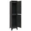 VidaXL Armoire à casiers Anthracite 38x45x180 cm Acier 339779