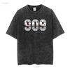 TR 909 T Shirt Vintage Drum Machine Synth vintage Washed Soft Slightly Breathable Stretched homme graphic Casual Comfortable