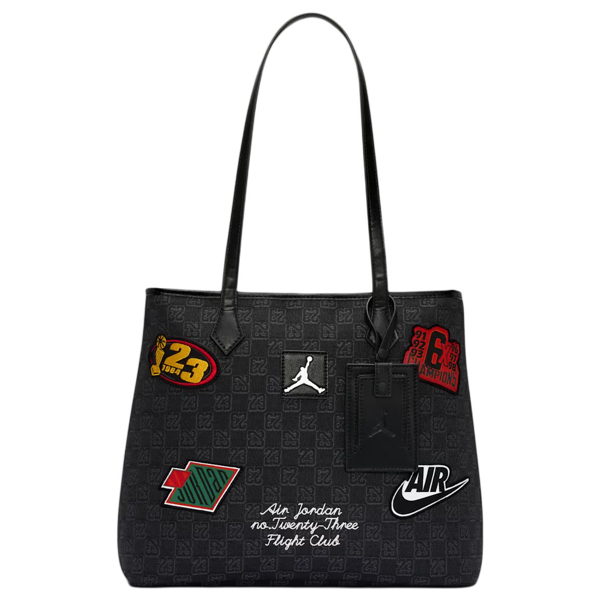 Jordan Monogram 17L Tote Bag Unisex Tote Bags Black IQ3692-010 Black