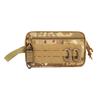 Waterproof Tactical Molle Admin Pouch with Carabiner and Keychain Laser Cut EDC Modular Horizontal Utility Tool Pouch Bag