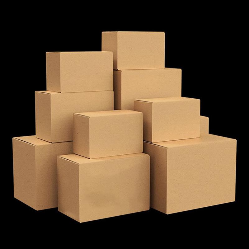 10Pcs Folding Corrugated Paper Box Mailing Shipping Gift Box Cardboard For Business Shipping Express Packaging Boxes