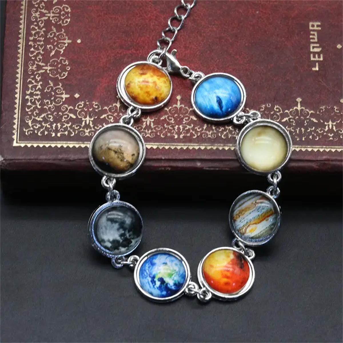 Браслет с галактическими подвесками Восемь планет Солнечной системы — фото 4