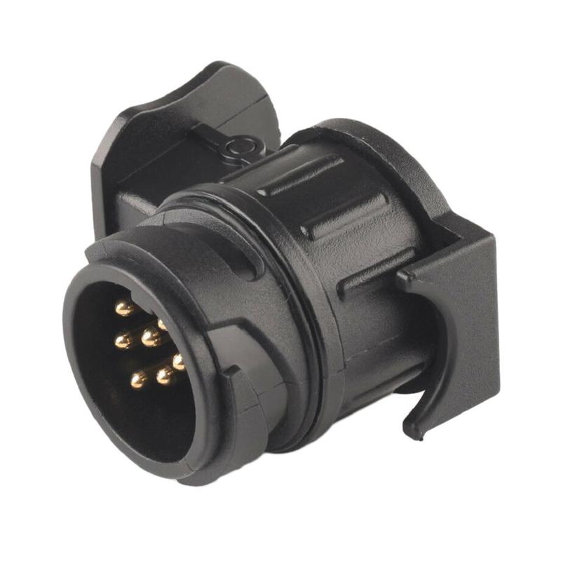 1x Truck Trailer 13 pin to 7 pin Towbar Towing Socket Plug Adapter Converter