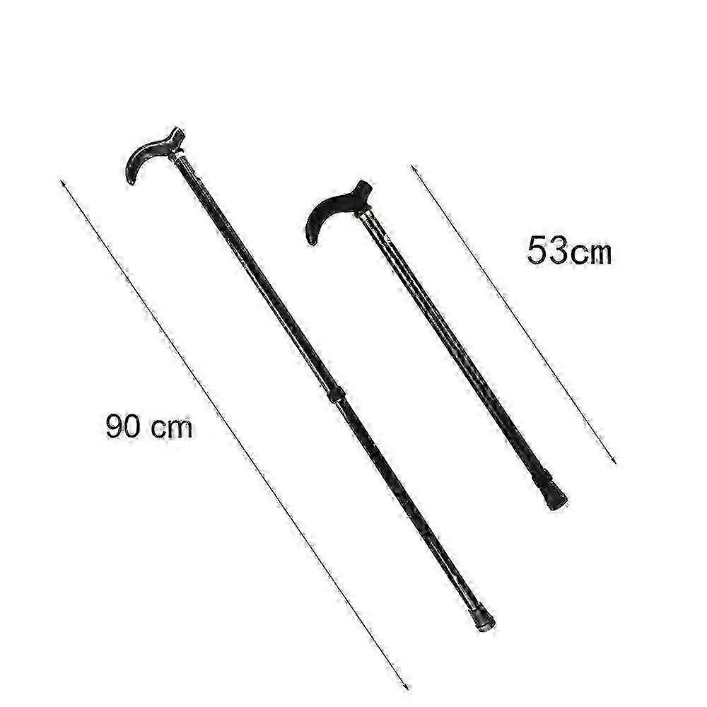 Ultra-Light Adjustable Aluminum Walking Stick for Seniors & Hikers - Anti-Slip Grip, 53-90cm, Portable Folding Trekking Pole