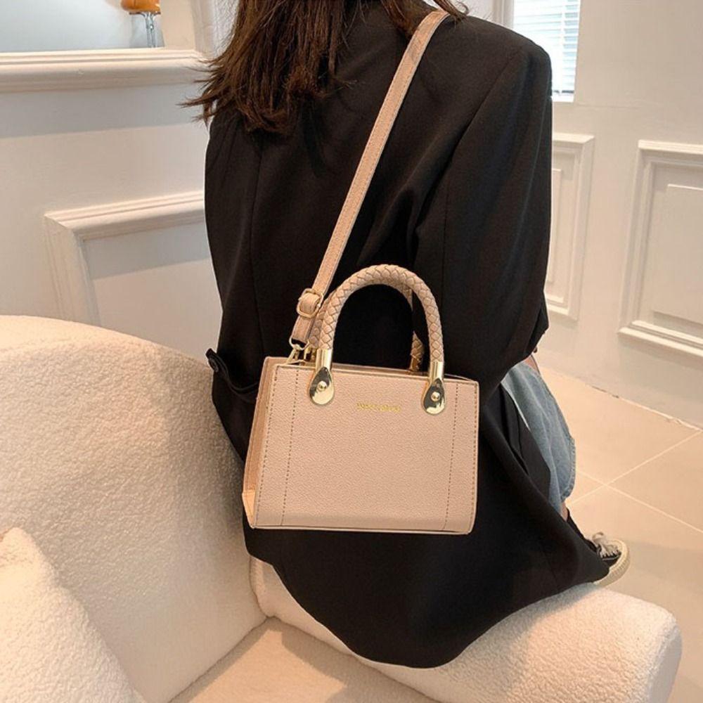 PU Leather Women Shoulder Bag Korean Style Small Square Bag Ladies Mini Crossbody Bag  Girls
