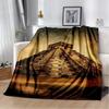 Egyptian Pyramid Famous Architecture Blanket,Soft Throw Blanket for Home Bedroom Bed Sofa Picnic Travel Rest Cover Blanket Kids