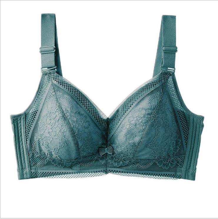 Underkläder för kurviga kvinnor Tunna BH:ar Utan Bygel Justerbar BH med Minskad Byst och Bröstretraktion Push Up BH