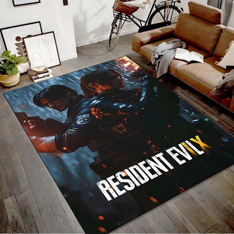 Resident Evil Printed Area Rug Carpet for Bedroom Living Room Home Decor Rugs Mat Non Slip Mat Rug for Bedside